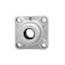 Ami Bearings SINGLE ROW BALL BEARING - 20MM STAINLESS NAR SET SCREW BLACK 4-BOLT FLANGE CLS COV BS MBFPL4CEB - alternate 1
